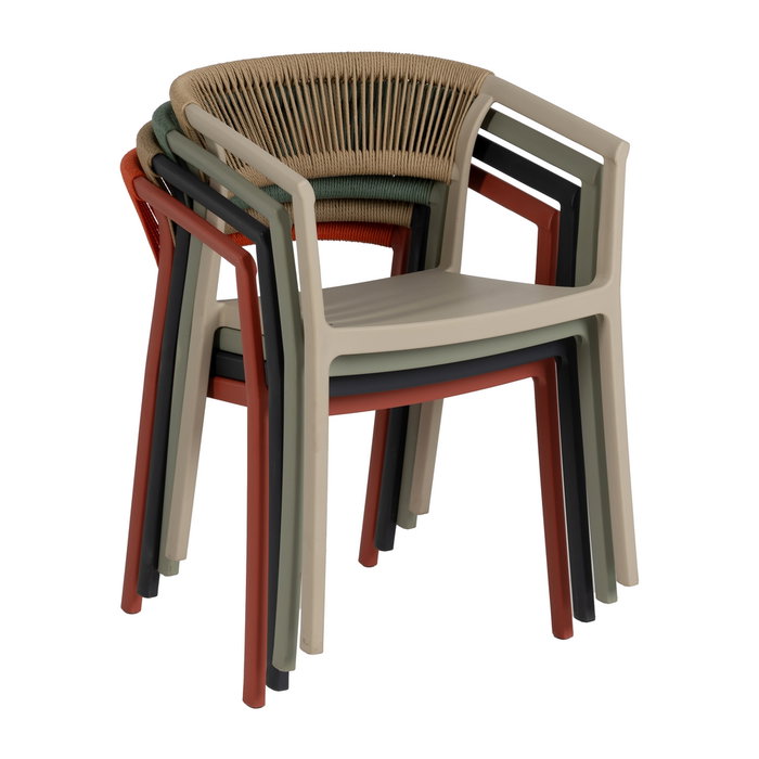 Silla Apilable Antracita Polipropileno 56 X 54 X 75,50 cm