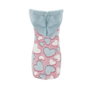 Nayeco Sudadera con Capucha "Lollipop" para Mascota, Tejido Súper Suave, Ojal Correa, Adaptable, Corazones Rosa, 20 cm
