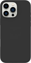 eSTUFF Funda INFINITE RIGA para iPhone 16 Pro - Negra - Silicona con 93% Material Reciclado - Protección contra Caídas