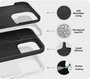 eSTUFF Funda INFINITE RIGA para iPhone 16 Pro - Negra - Silicona con 93% Material Reciclado - Protección contra Caídas