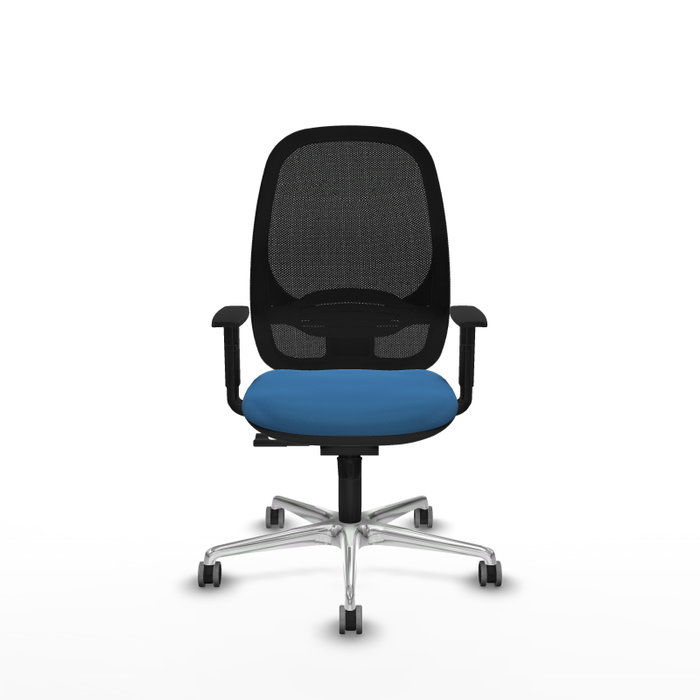 PIQUERAS Y CRESPO Silla de oficina Cilanco Azul claro con respaldo de malla Negro PIQUERAS Y CRESPO Silla de oficina Cilanco Azul claro con respaldo de malla Negro