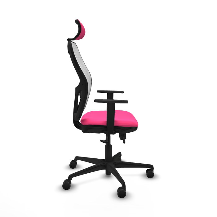 PIQUERAS Y CRESPO Silla de oficina Jorquera Rosa y Blanco PIQUERAS Y CRESPO Silla de oficina Jorquera Rosa y Blanco