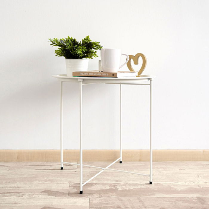 Mesa Auxiliar Acero Moa Vinthera 46,80x46,80x50,20 cm