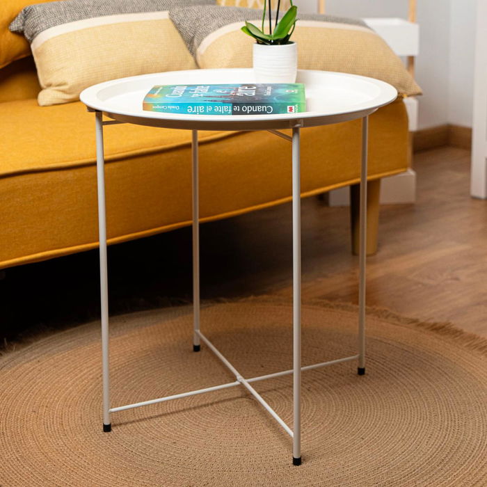 Mesa Auxiliar Acero Moa Vinthera 46,80x46,80x50,20 cm