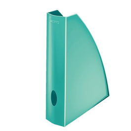 Revistero Plastico Leitz Wow A4 60Mm Turquesa Metalizado