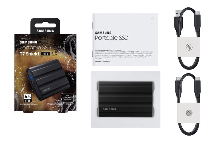 Samsung T7 Shield 4 TB Negro