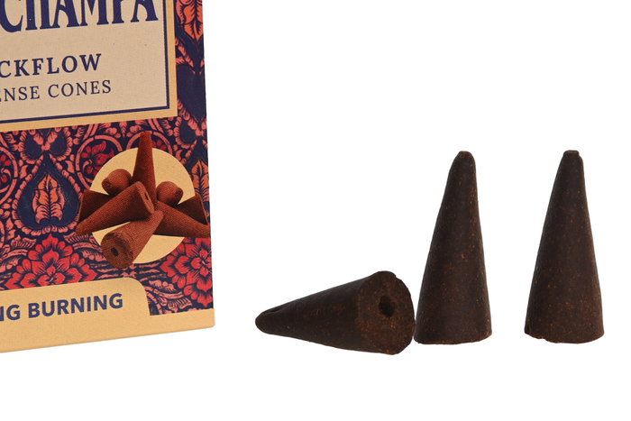 DKD Home Decor Incienso Cono Backlow Nag Champa Marron 1.5 x 3.5 x 1.5 cm Set de 10 Unidades