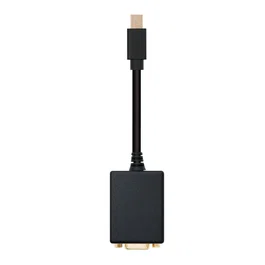 Nanocable 10.16.0202 Adaptador Cable Conversor Mini DisplayPort (m) a SVGA/VGA HDB15 (h) 15 cm Plug & Play, Negro