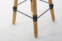 DKD Home Decor Mesita Auxiliar Regulable de Metal y Madera