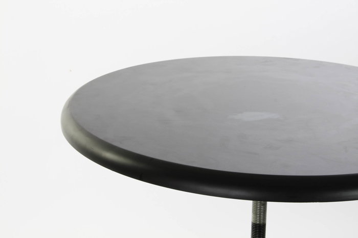 DKD Home Decor Mesita Auxiliar Regulable de Metal y Madera