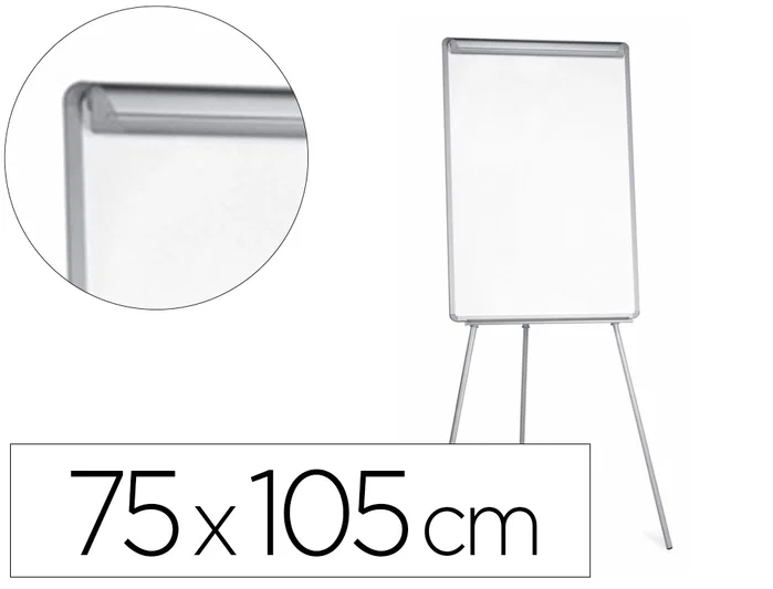 Q-connect Pizarra blanca con trípode para conferencias 70x100 cm melamina Q-connect Pizarra blanca con trípode para conferencias 70x100 cm melamina