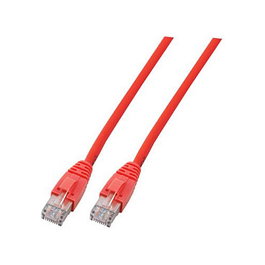 EFB Elektronik Cable de red Cat6 U/UTP RJ45 de 3 m, Rojo