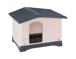 Ferplast Caseta Exterior Madera Resina Dog Lodge 70 73x59x54cm