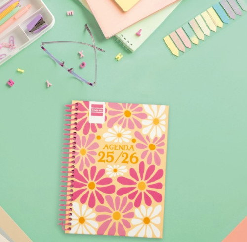 Finocam Agenda Escolar 2025-2026 536100426 Diva 8vo Semana Vista Horizontal 120x164 Spring+