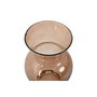 DKD Home Decor Jarrón de Cristal Ámbar 16x16x27 cm