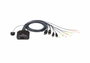 ATEN CS22DP Switch KVM de 2 puertos con DisplayPort USB y resolución 4K Ultra HD, con interruptor remoto, Negro
