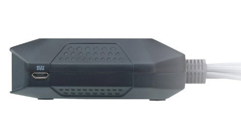 Aten CS22DP-AT KVM DisplayPort USB de 2 Puertos Selector Remoto de Puerto Negro 2560 x 1600 Pixeles