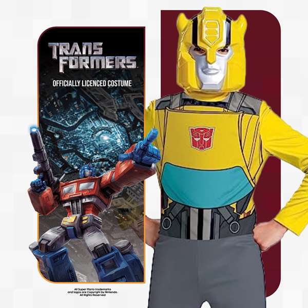 Hasbro Disfraz Transformers Bumblebee Talla 4-6 Años Hasbro Disfraz Transformers Bumblebee Talla 4-6 Años