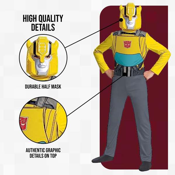 Hasbro Disfraz Transformers Bumblebee Talla 4-6 Años Hasbro Disfraz Transformers Bumblebee Talla 4-6 Años