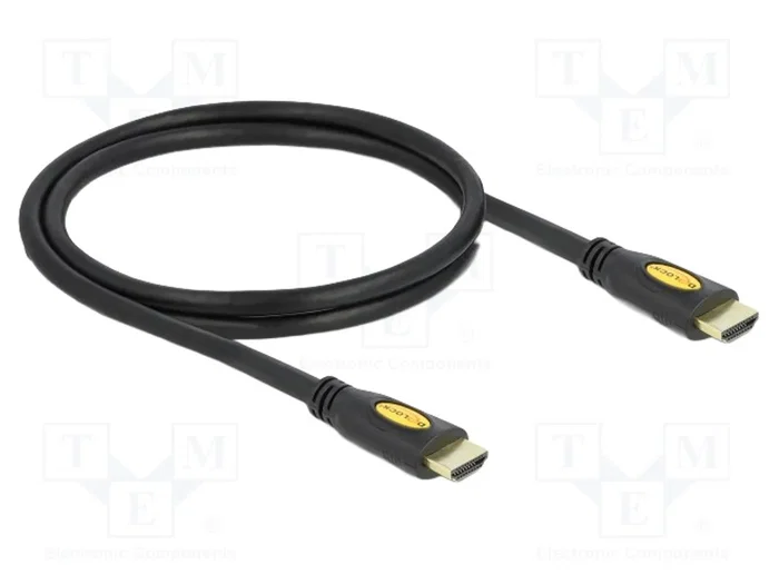 DeLOCK Cable HDMI 1.4 High Speed con Ethernet 1,0 m, Macho a Macho, 4K