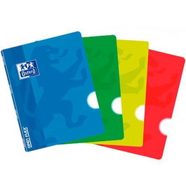 Oxford Libreta Grapada Openflex 48H A5 Liso Tapa De Plástico C-Surtidos