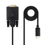 Nanocable Cable Conversor USB-C a VGA, 1.8 m, Negro
