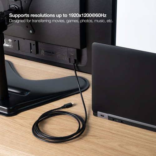 Nanocable Cable Conversor USB-C a VGA, 1.8 m, Negro