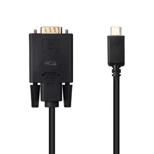 Nanocable Cable Conversor USB-C a VGA, 1.8 m, Negro