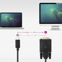 Nanocable Cable Conversor USB-C a VGA, 1.8 m, Negro