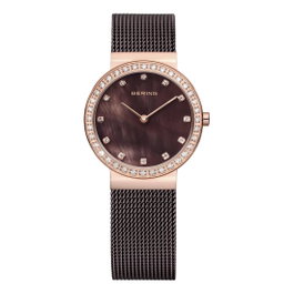 Bering Reloj Analógico 10729-262 con Esfera Marrón