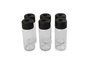 Hermia ET-00101 Juego de 6 Tarros de Especias de Cristal Transparente, 245 ml