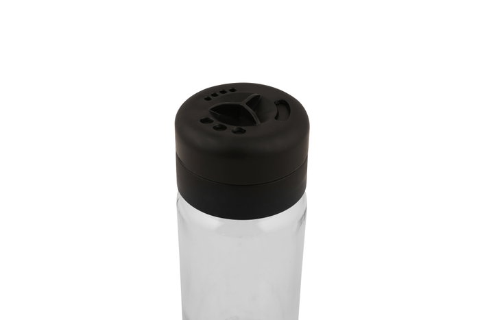 Hermia ET-00101 Juego de 6 Tarros de Especias de Cristal Transparente, 245 ml
