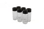 Hermia ET-00101 Juego de 6 Tarros de Especias de Cristal Transparente, 245 ml