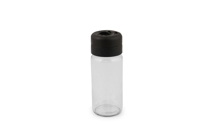 Hermia ET-00101 Juego de 6 Tarros de Especias de Cristal Transparente, 245 ml