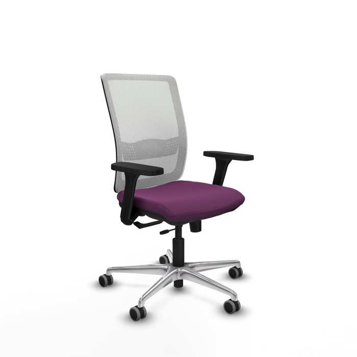PIQUERAS Y CRESPO Silla de oficina Haches con mecanismo Sincro/Traslack Morado y Blanco PIQUERAS Y CRESPO Silla de oficina Haches con mecanismo Sincro/Traslack Morado y Blanco