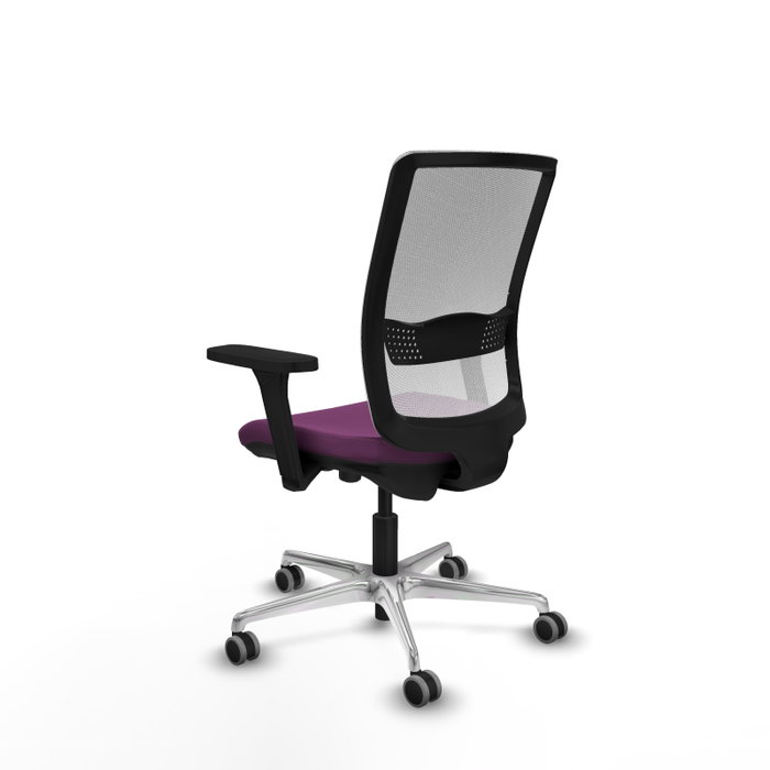 PIQUERAS Y CRESPO Silla de oficina Haches con mecanismo Sincro/Traslack Morado y Blanco PIQUERAS Y CRESPO Silla de oficina Haches con mecanismo Sincro/Traslack Morado y Blanco