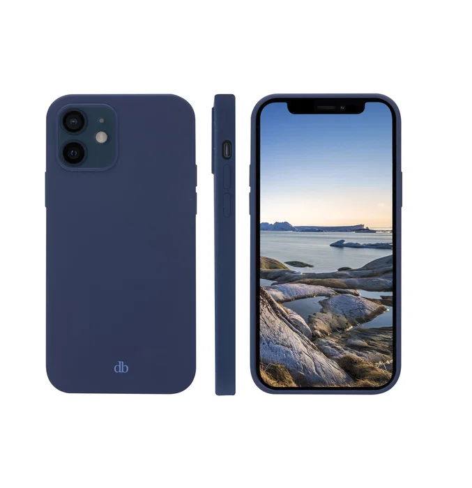Dbramante1928 Funda Compatible con iPhone 12 y iPhone 12 Pro, 15.4 cm (6.06"), Azul, de Plástico Resistente a Impactos y con Carga Inalámbrica