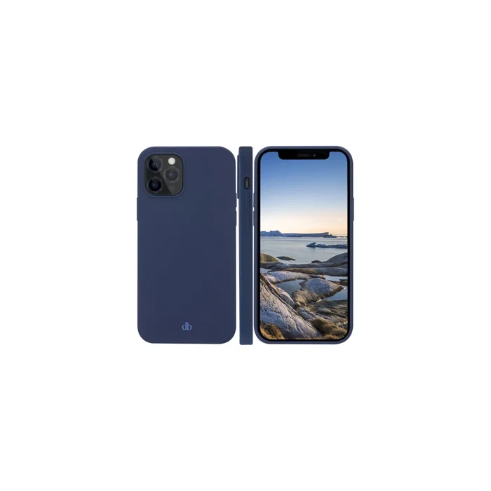 Dbramante1928 Funda Compatible con iPhone 12 y iPhone 12 Pro, 15.4 cm (6.06"), Azul, de Plástico Resistente a Impactos y con Carga Inalámbrica