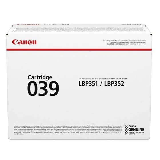 Canon Cartucho de Tóner CRG 039 Negro (0287C001) Canon Cartucho de Tóner CRG 039 Negro (0287C001)