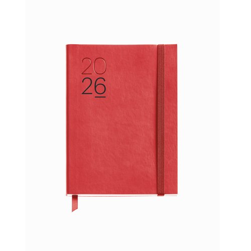 Agenda Anual (2026) Miquelrius Basic Luxor Cosida Tapa Simil Piel Con Goma Journal 122X168 D/P Rojo Agenda Anual (2026) Miquelrius Basic Luxor Cosida Tapa Simil Piel Con Goma Journal 122X168 D/P Rojo