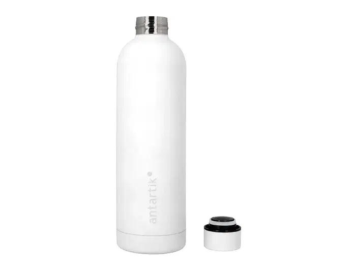 Antartik Botella portalíquidos isotérmica acero inoxidable libre de BPA 750 ml blanca