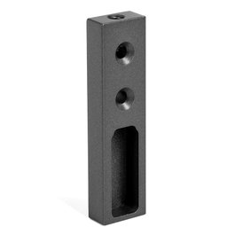 HERRAJES ALK Soporte Tubo Lateral 30-12 Grafito para Barras de Armario