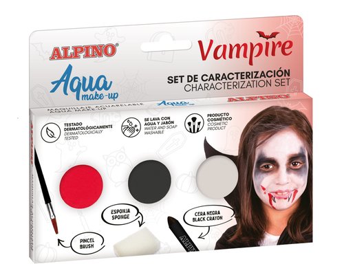 Alpino Set de Caracterización de Vampiro Maquillaje al Agua