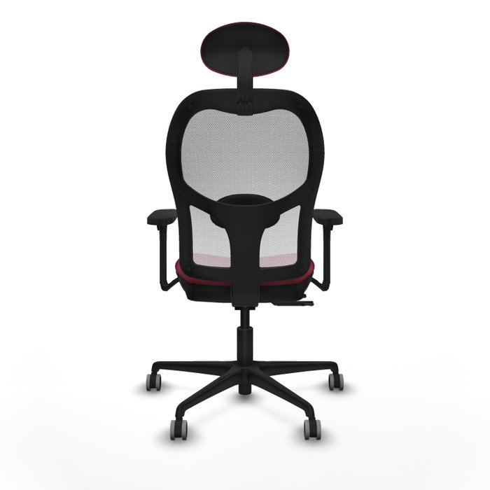 PIQUERAS Y CRESPO Silla de oficina Jorquera Granate y Blanco con mecanismo Sincro/Traslack PIQUERAS Y CRESPO Silla de oficina Jorquera Granate y Blanco con mecanismo Sincro/Traslack