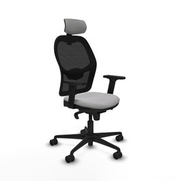 PIQUERAS Y CRESPO Silla de oficina Jorquera Gris Claro y Negro