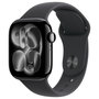 Apple Watch Series 11 GPS + Cellular - 42 mm - Caja de aluminio negro con correa deportiva - Negro - S/M - watchOS 11