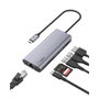 Belkin AVC008BTSGY Base para portátil y replicador de puertos 6 en 1 Negro, Gris