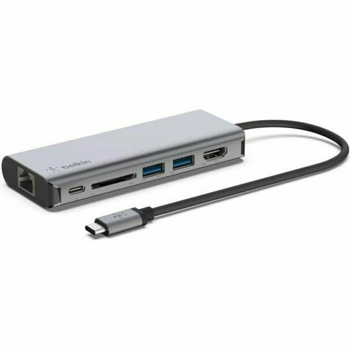 Belkin AVC008BTSGY Base para portátil y replicador de puertos 6 en 1 Negro, Gris Belkin AVC008BTSGY Base para portátil y replicador de puertos 6 en 1 Negro, Gris