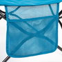 Aktive Cama de camping plegable azul marino con cojín