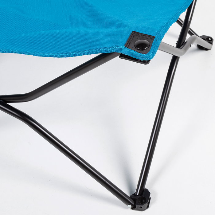 Aktive Cama de camping plegable azul marino con cojín